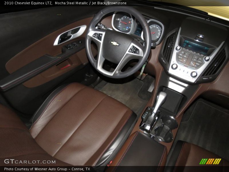 Mocha Steel Metallic / Jet Black/Brownstone 2010 Chevrolet Equinox LTZ