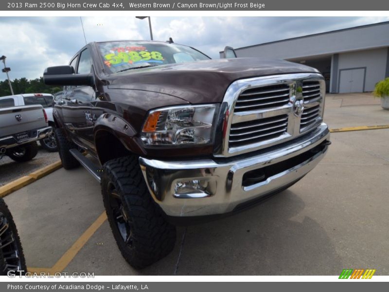 Western Brown / Canyon Brown/Light Frost Beige 2013 Ram 2500 Big Horn Crew Cab 4x4