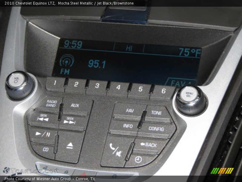 Mocha Steel Metallic / Jet Black/Brownstone 2010 Chevrolet Equinox LTZ