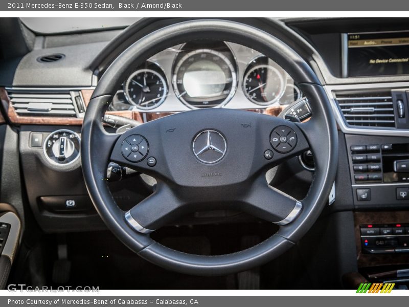 Black / Almond/Black 2011 Mercedes-Benz E 350 Sedan