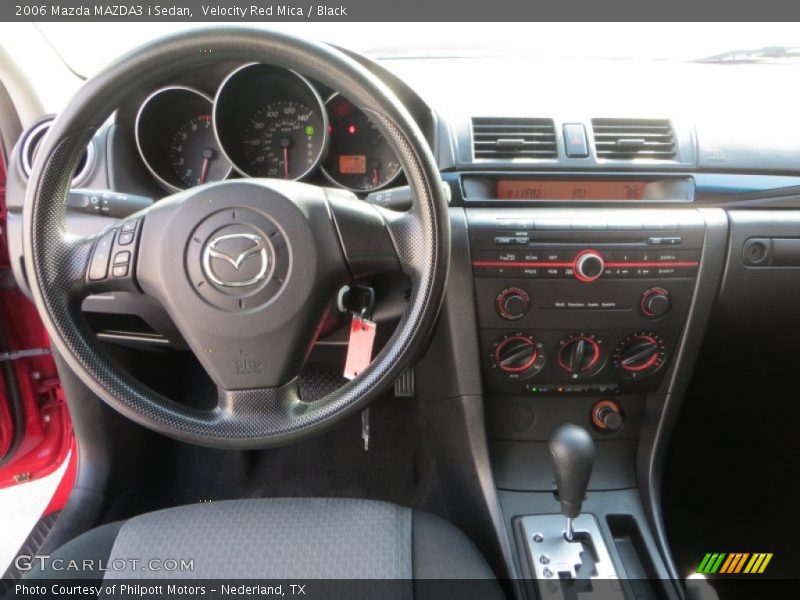 Velocity Red Mica / Black 2006 Mazda MAZDA3 i Sedan