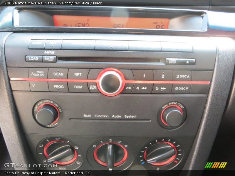 Velocity Red Mica / Black 2006 Mazda MAZDA3 i Sedan