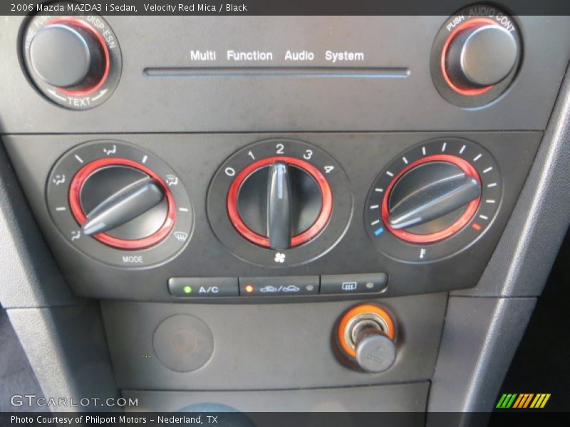 Velocity Red Mica / Black 2006 Mazda MAZDA3 i Sedan