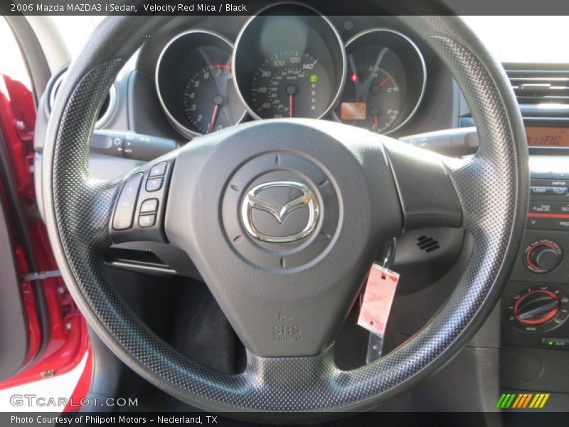 Velocity Red Mica / Black 2006 Mazda MAZDA3 i Sedan
