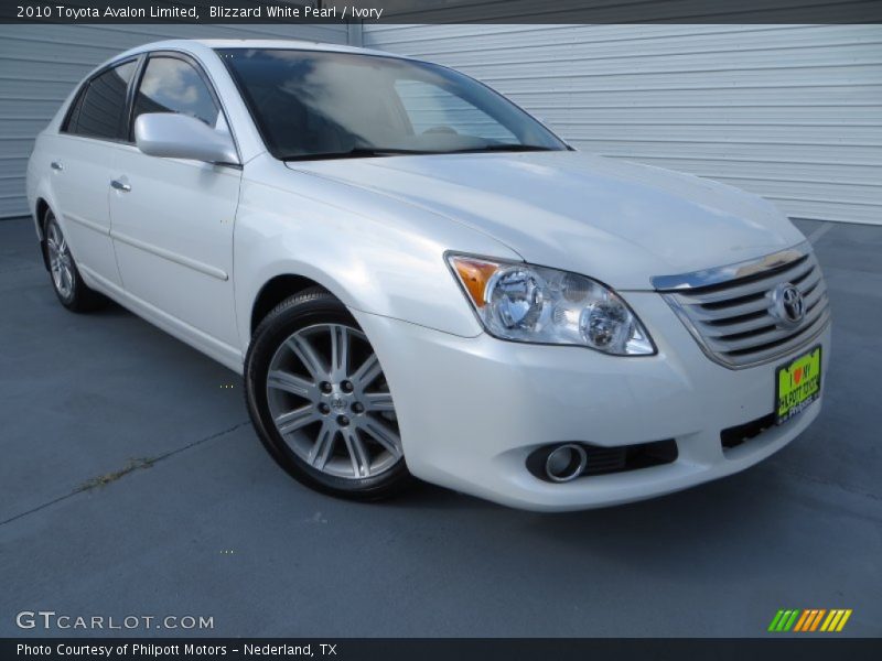 Blizzard White Pearl / Ivory 2010 Toyota Avalon Limited