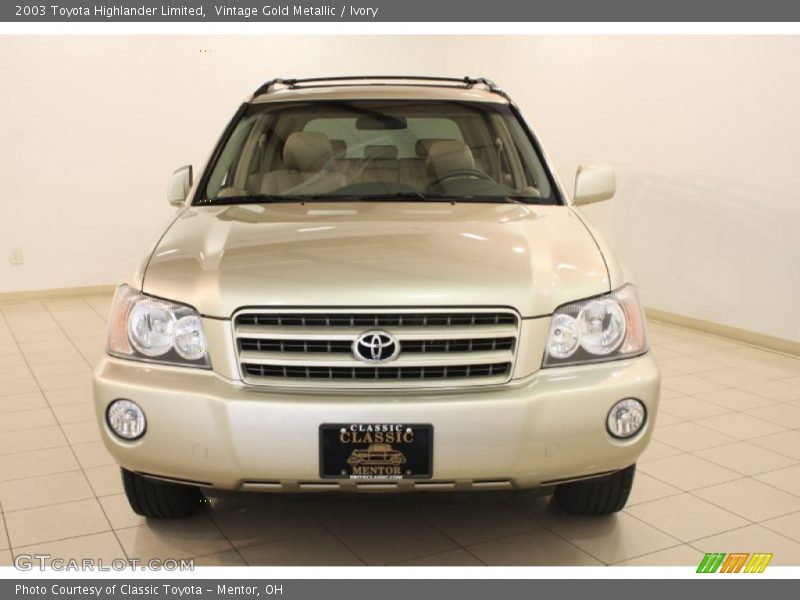 Vintage Gold Metallic / Ivory 2003 Toyota Highlander Limited