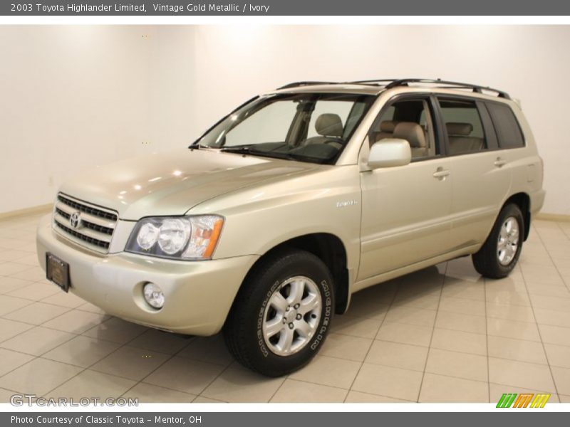 Vintage Gold Metallic / Ivory 2003 Toyota Highlander Limited