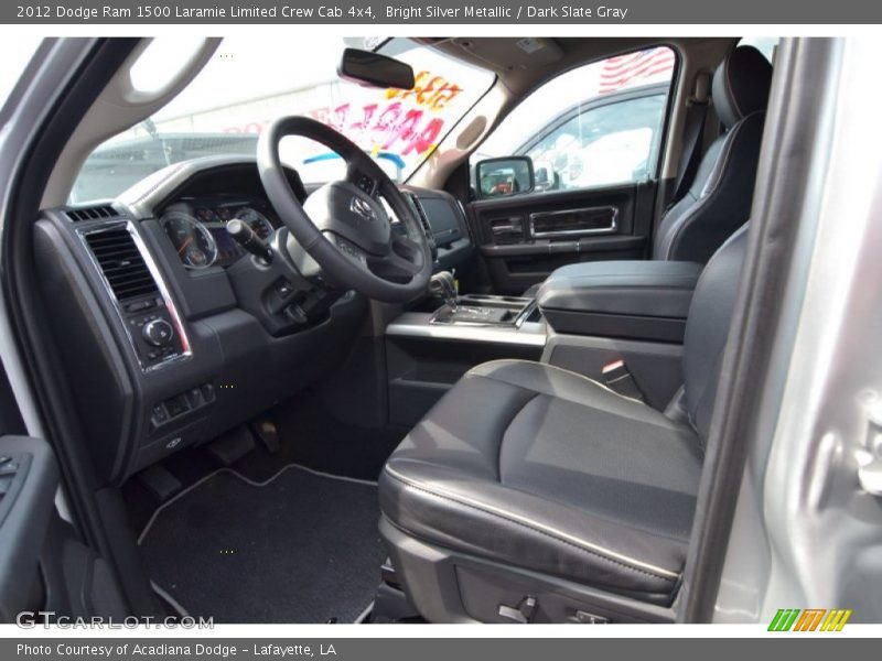 Bright Silver Metallic / Dark Slate Gray 2012 Dodge Ram 1500 Laramie Limited Crew Cab 4x4