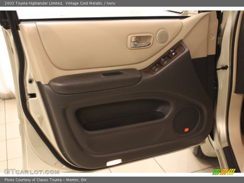 Vintage Gold Metallic / Ivory 2003 Toyota Highlander Limited