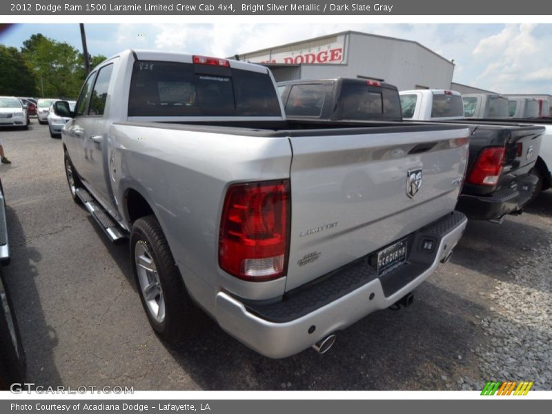 Bright Silver Metallic / Dark Slate Gray 2012 Dodge Ram 1500 Laramie Limited Crew Cab 4x4