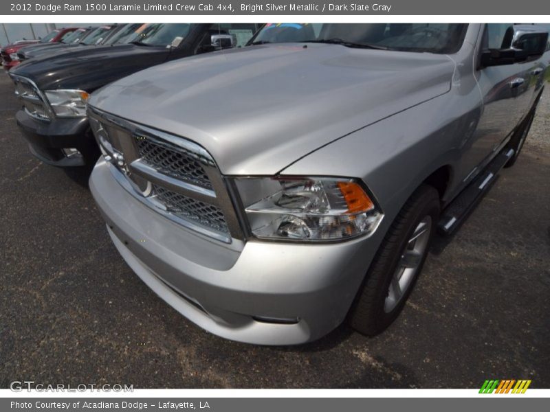 Bright Silver Metallic / Dark Slate Gray 2012 Dodge Ram 1500 Laramie Limited Crew Cab 4x4