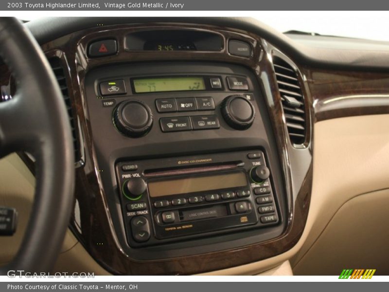 Vintage Gold Metallic / Ivory 2003 Toyota Highlander Limited