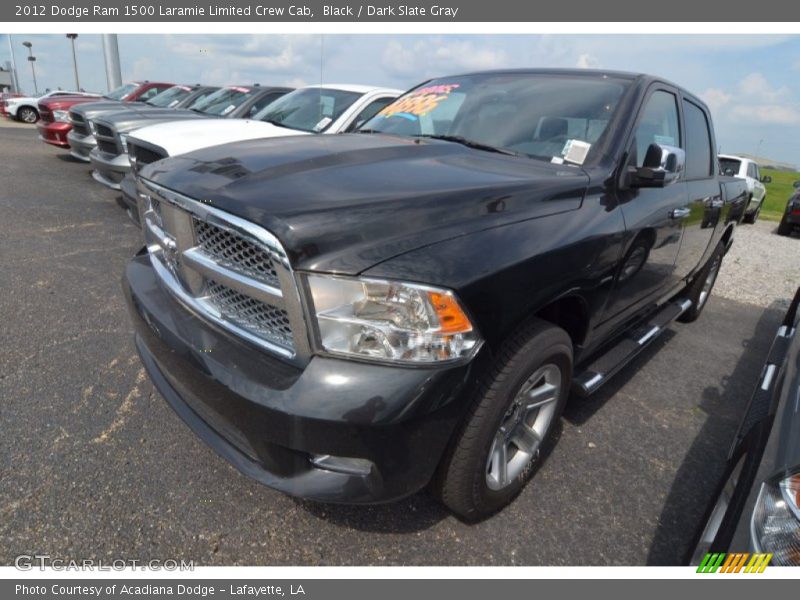 Black / Dark Slate Gray 2012 Dodge Ram 1500 Laramie Limited Crew Cab