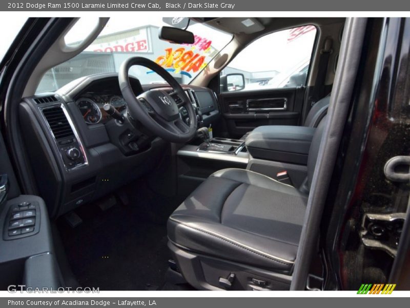 Black / Dark Slate Gray 2012 Dodge Ram 1500 Laramie Limited Crew Cab