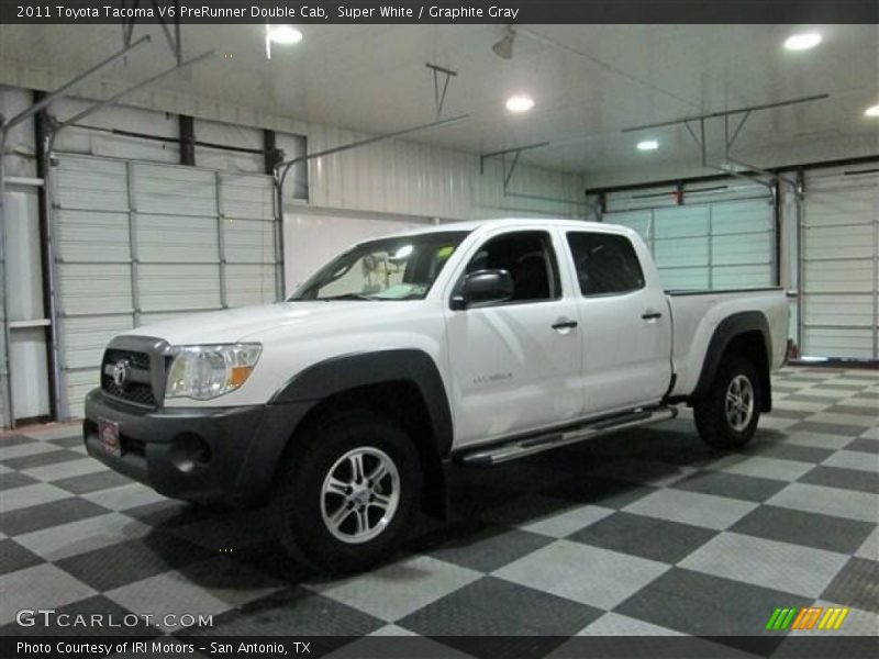 Super White / Graphite Gray 2011 Toyota Tacoma V6 PreRunner Double Cab
