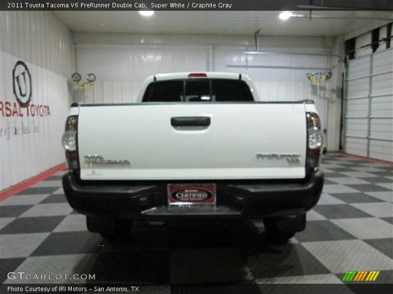 Super White / Graphite Gray 2011 Toyota Tacoma V6 PreRunner Double Cab