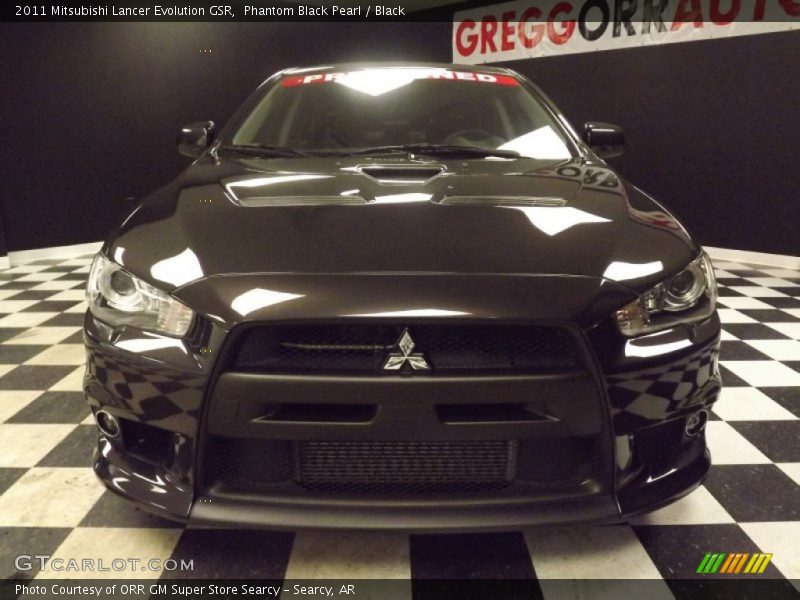 Phantom Black Pearl / Black 2011 Mitsubishi Lancer Evolution GSR