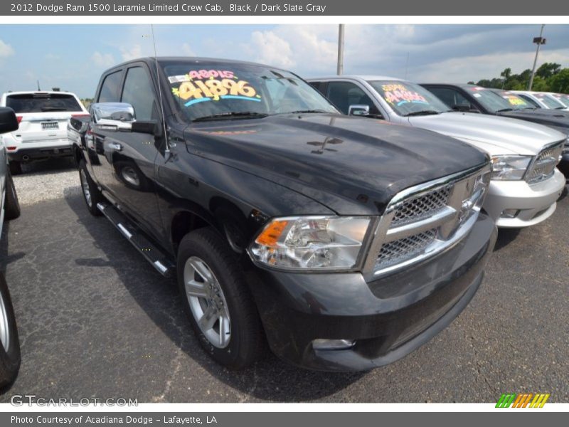 Black / Dark Slate Gray 2012 Dodge Ram 1500 Laramie Limited Crew Cab