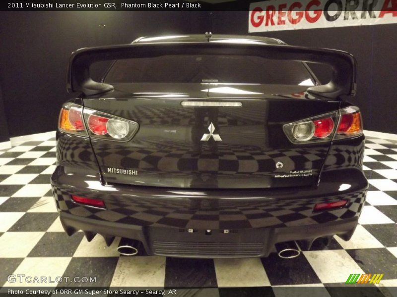 Phantom Black Pearl / Black 2011 Mitsubishi Lancer Evolution GSR