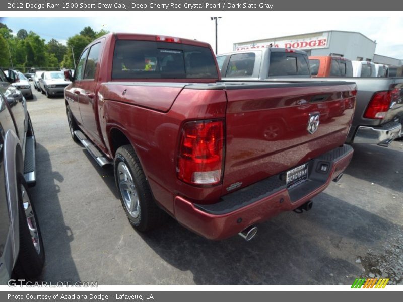 Deep Cherry Red Crystal Pearl / Dark Slate Gray 2012 Dodge Ram 1500 Sport Crew Cab