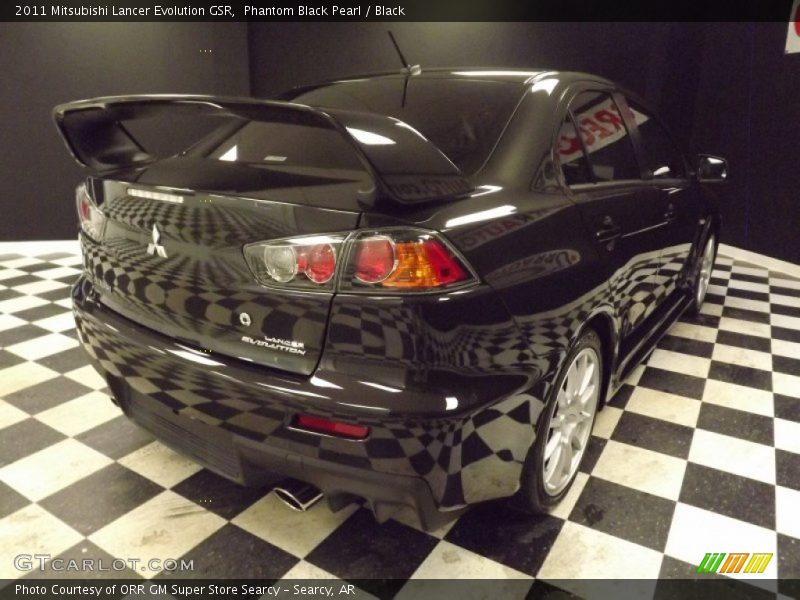 Phantom Black Pearl / Black 2011 Mitsubishi Lancer Evolution GSR
