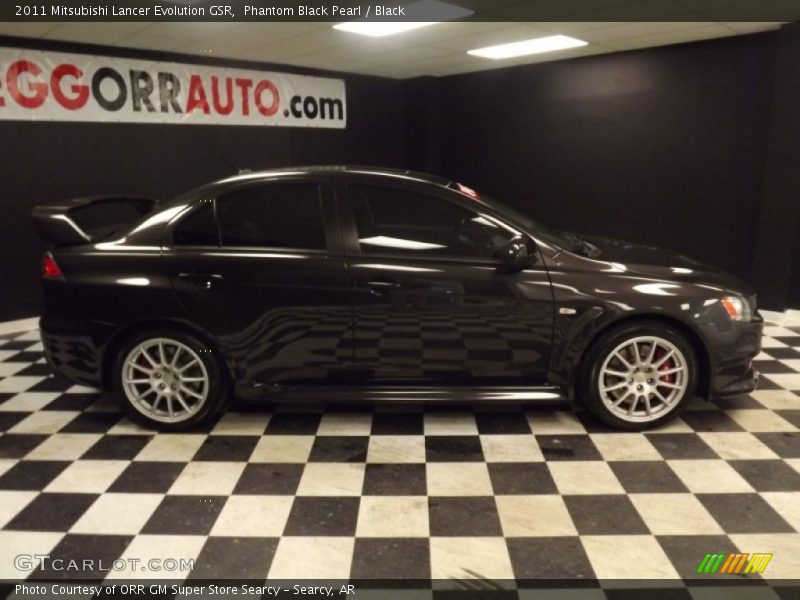 Phantom Black Pearl / Black 2011 Mitsubishi Lancer Evolution GSR