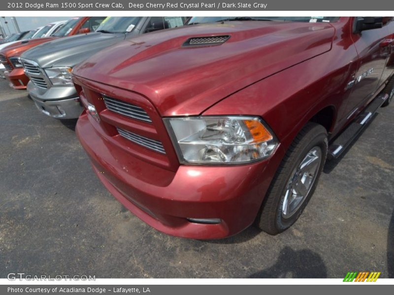 Deep Cherry Red Crystal Pearl / Dark Slate Gray 2012 Dodge Ram 1500 Sport Crew Cab