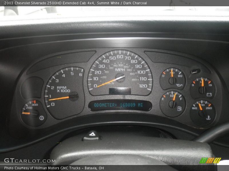 Summit White / Dark Charcoal 2003 Chevrolet Silverado 2500HD Extended Cab 4x4