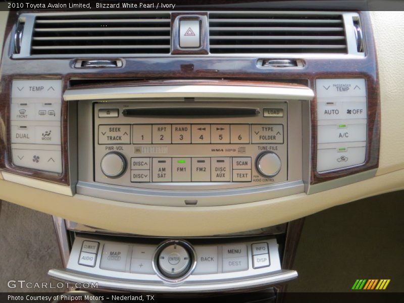 Blizzard White Pearl / Ivory 2010 Toyota Avalon Limited