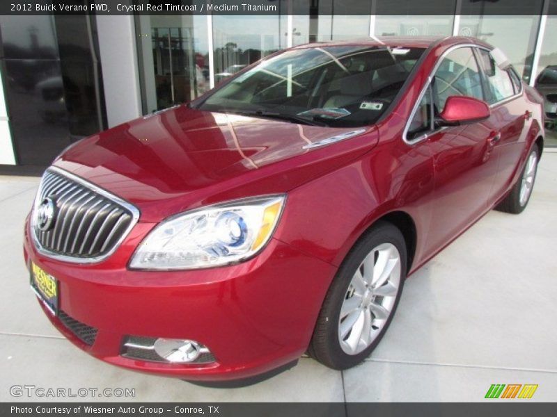 Crystal Red Tintcoat / Medium Titanium 2012 Buick Verano FWD