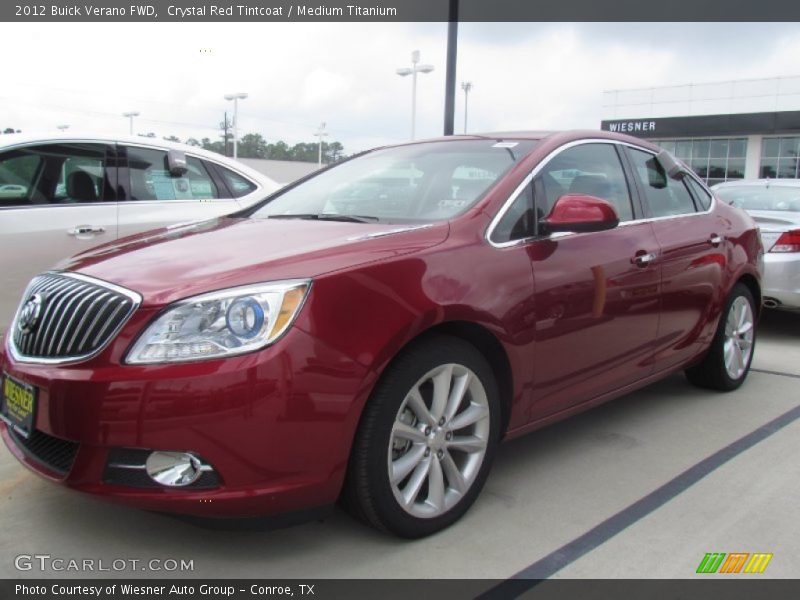 Crystal Red Tintcoat / Medium Titanium 2012 Buick Verano FWD