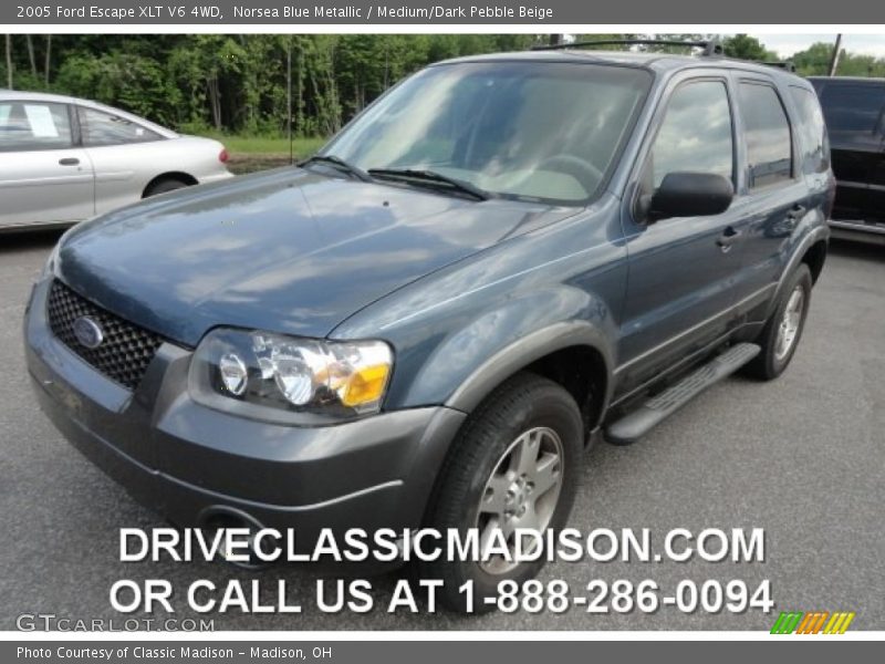 Norsea Blue Metallic / Medium/Dark Pebble Beige 2005 Ford Escape XLT V6 4WD