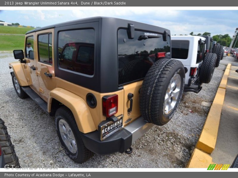 Dune / Black/Dark Saddle 2013 Jeep Wrangler Unlimited Sahara 4x4