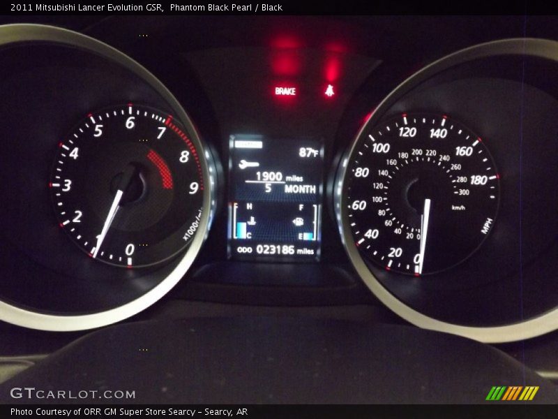 Phantom Black Pearl / Black 2011 Mitsubishi Lancer Evolution GSR