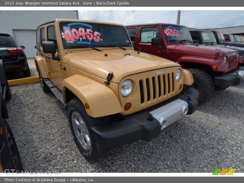 Dune / Black/Dark Saddle 2013 Jeep Wrangler Unlimited Sahara 4x4