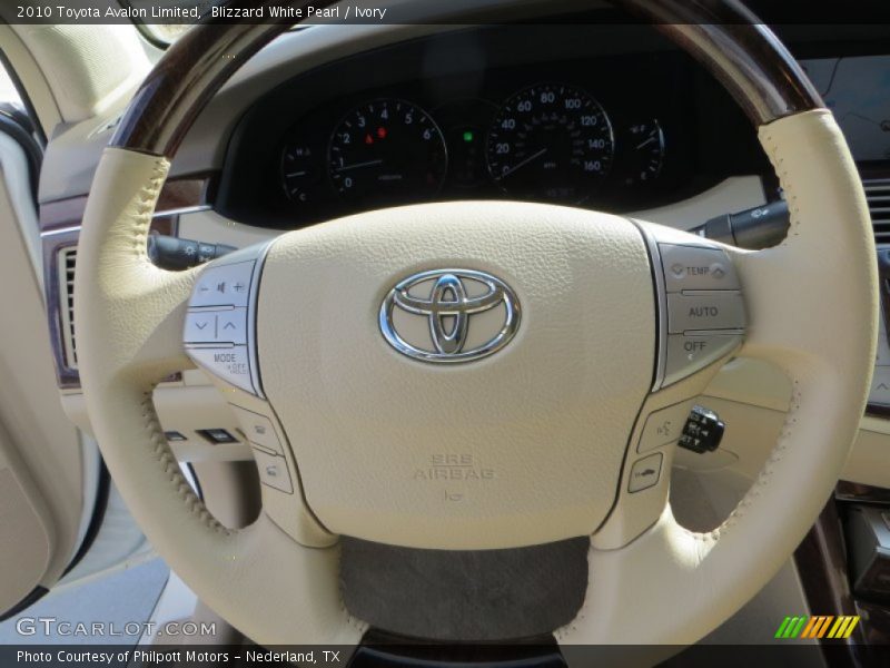 Blizzard White Pearl / Ivory 2010 Toyota Avalon Limited