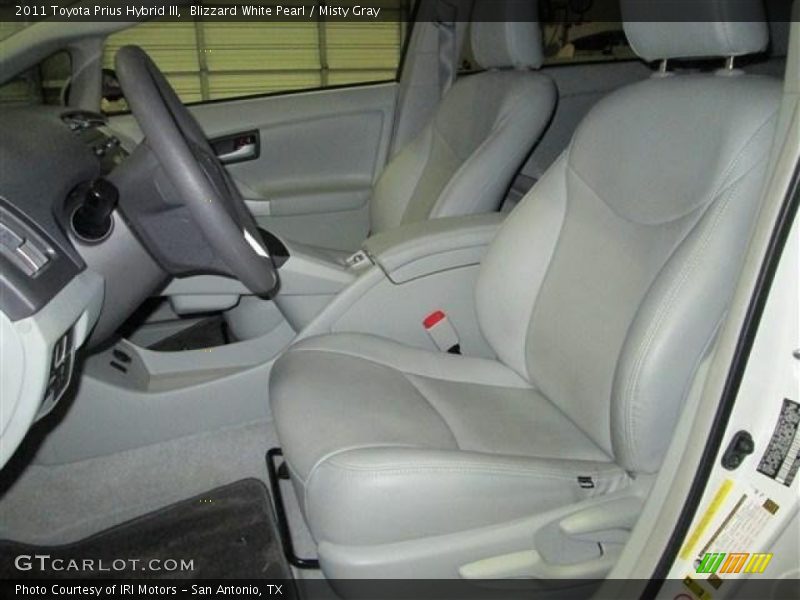 Blizzard White Pearl / Misty Gray 2011 Toyota Prius Hybrid III