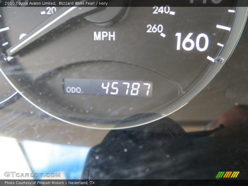 Blizzard White Pearl / Ivory 2010 Toyota Avalon Limited