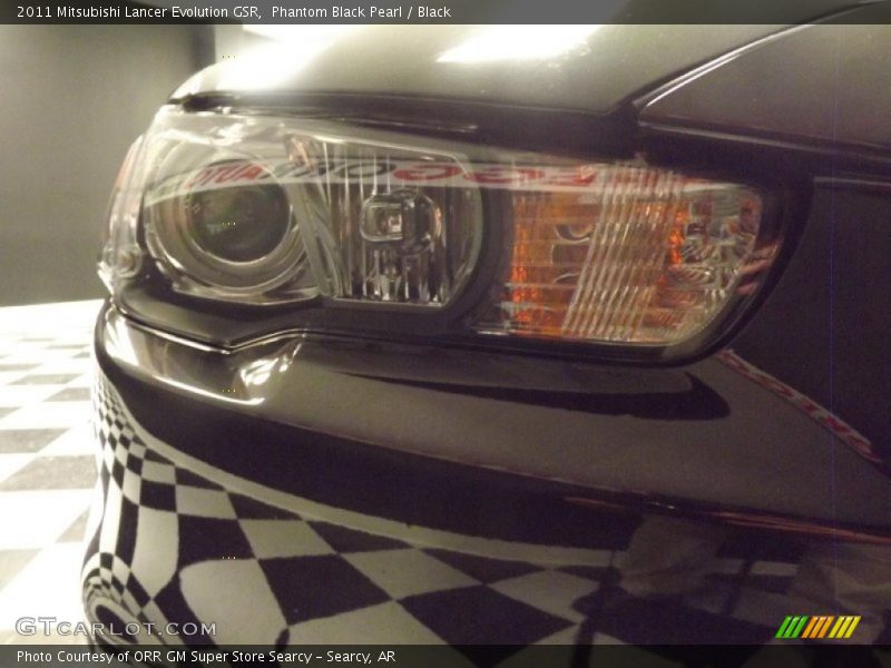 Phantom Black Pearl / Black 2011 Mitsubishi Lancer Evolution GSR