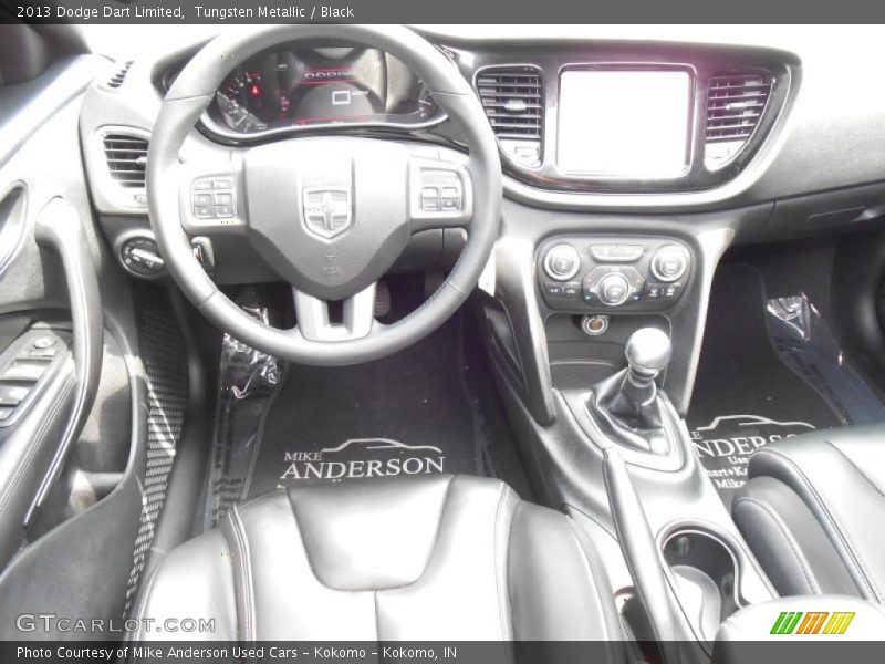 Tungsten Metallic / Black 2013 Dodge Dart Limited