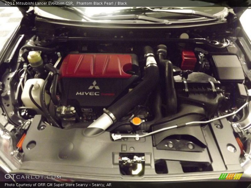 Phantom Black Pearl / Black 2011 Mitsubishi Lancer Evolution GSR