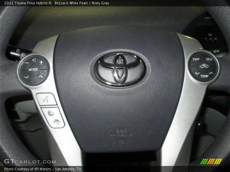 Blizzard White Pearl / Misty Gray 2011 Toyota Prius Hybrid III