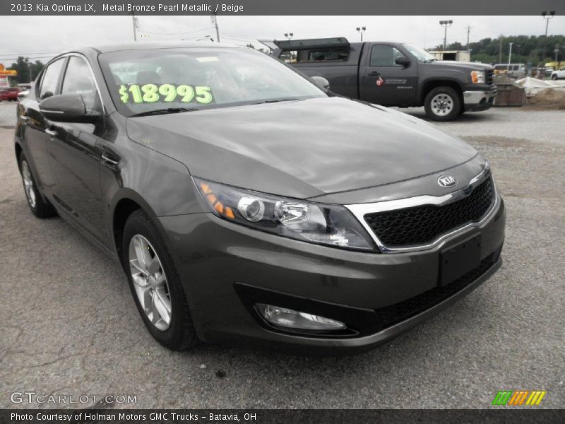 Metal Bronze Pearl Metallic / Beige 2013 Kia Optima LX