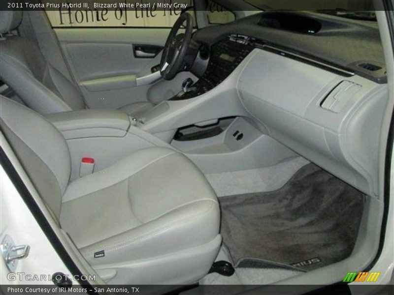 Blizzard White Pearl / Misty Gray 2011 Toyota Prius Hybrid III