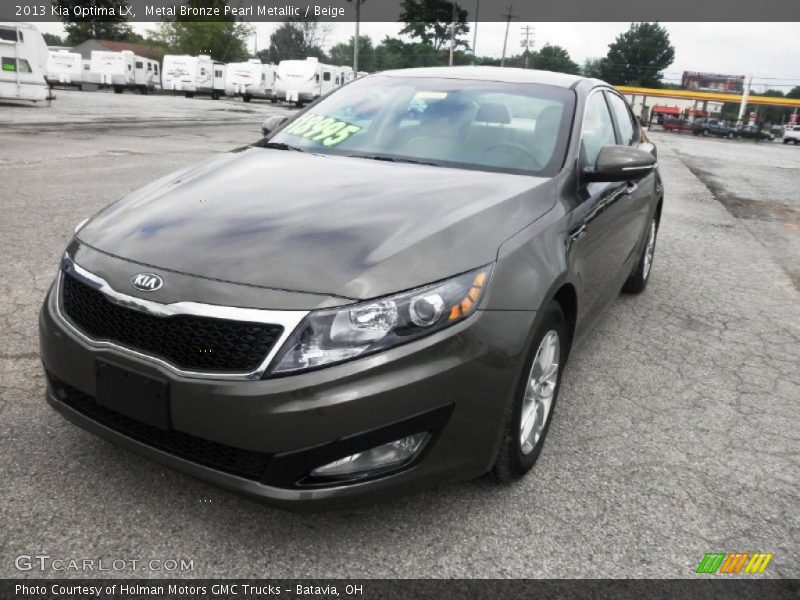 Metal Bronze Pearl Metallic / Beige 2013 Kia Optima LX
