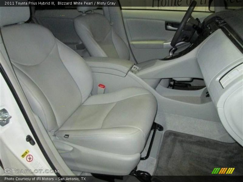 Blizzard White Pearl / Misty Gray 2011 Toyota Prius Hybrid III