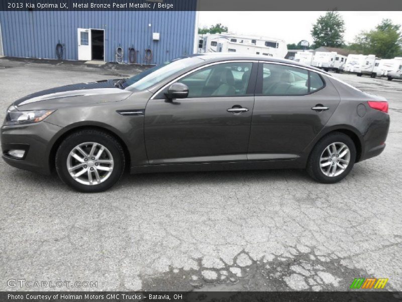 Metal Bronze Pearl Metallic / Beige 2013 Kia Optima LX