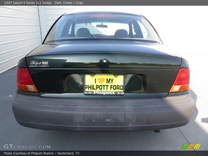 Dark Green / Gray 1997 Saturn S Series SL1 Sedan