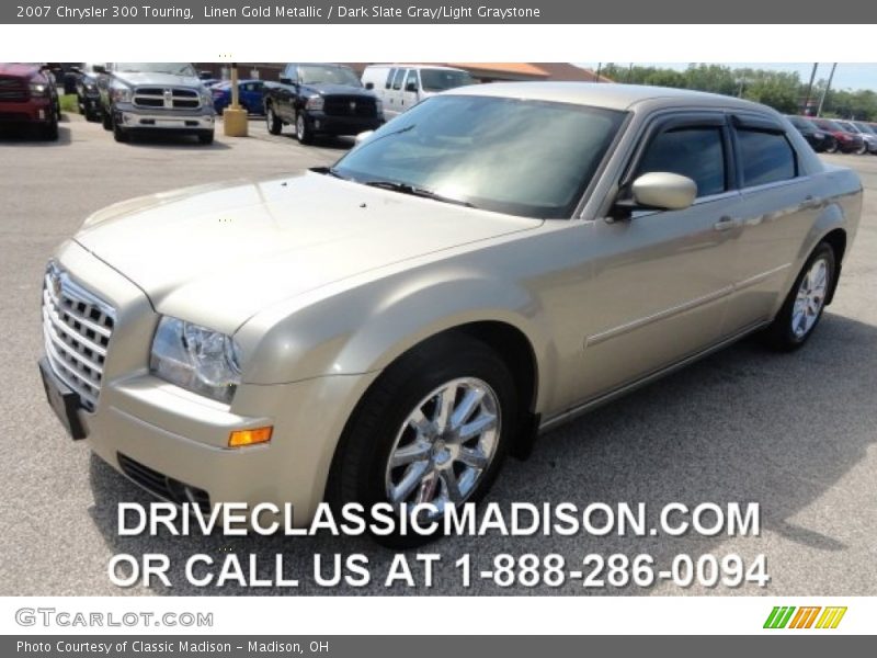 Linen Gold Metallic / Dark Slate Gray/Light Graystone 2007 Chrysler 300 Touring