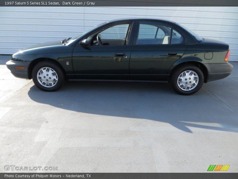 Dark Green / Gray 1997 Saturn S Series SL1 Sedan
